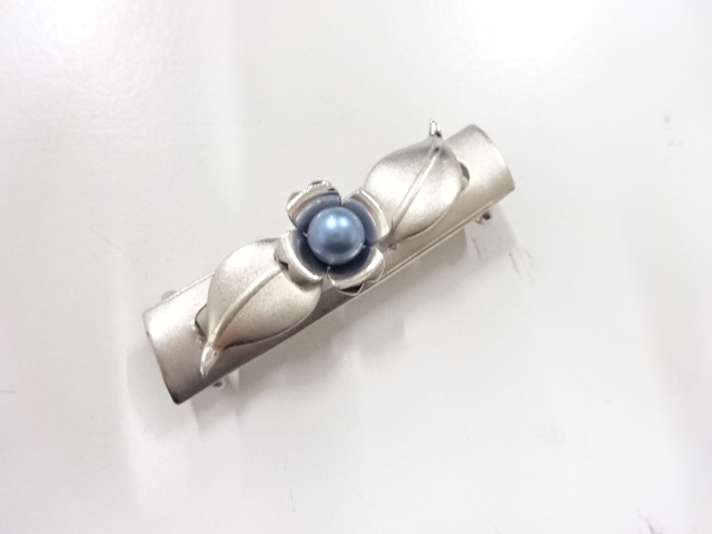 アンティーク　パール　帯留め